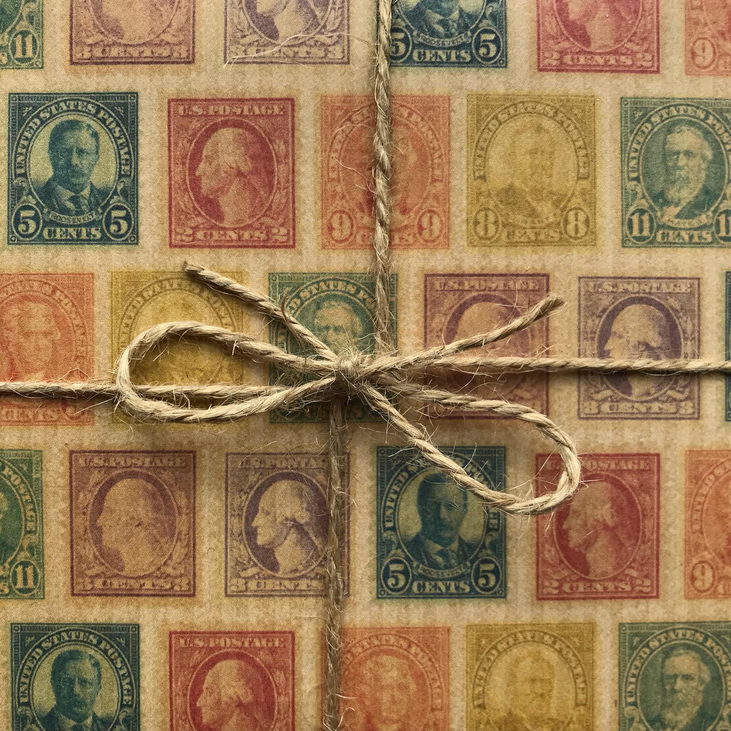 Postage Stamp Wrapping Paper