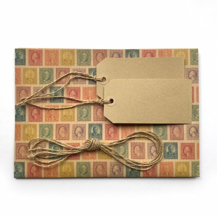 Postage Stamp Wrapping Paper