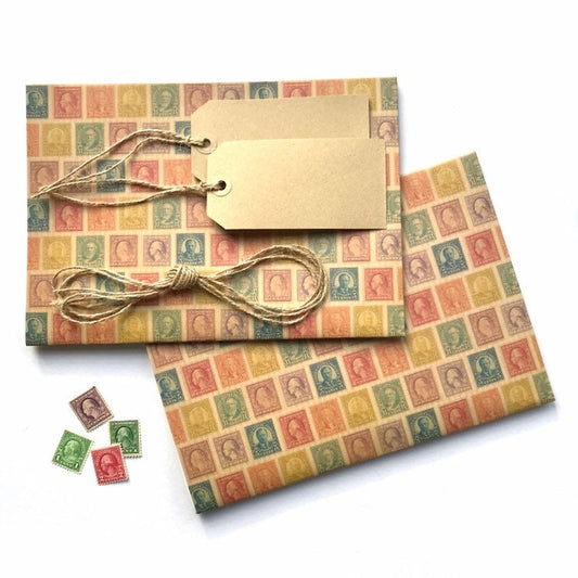 Postage Stamp Wrapping Paper