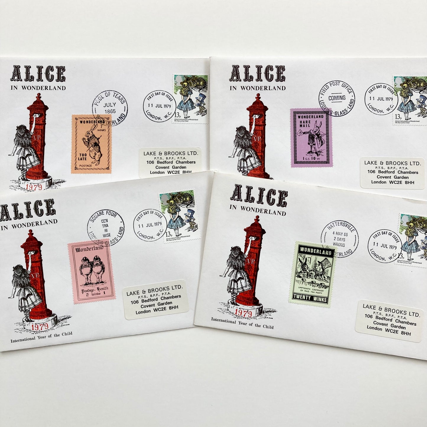 Alice in Wonderland First Day Covers (1979)
