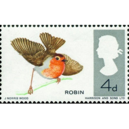 Robin Postage Stamps in Miniature Bottles (Set of 3, 1966)