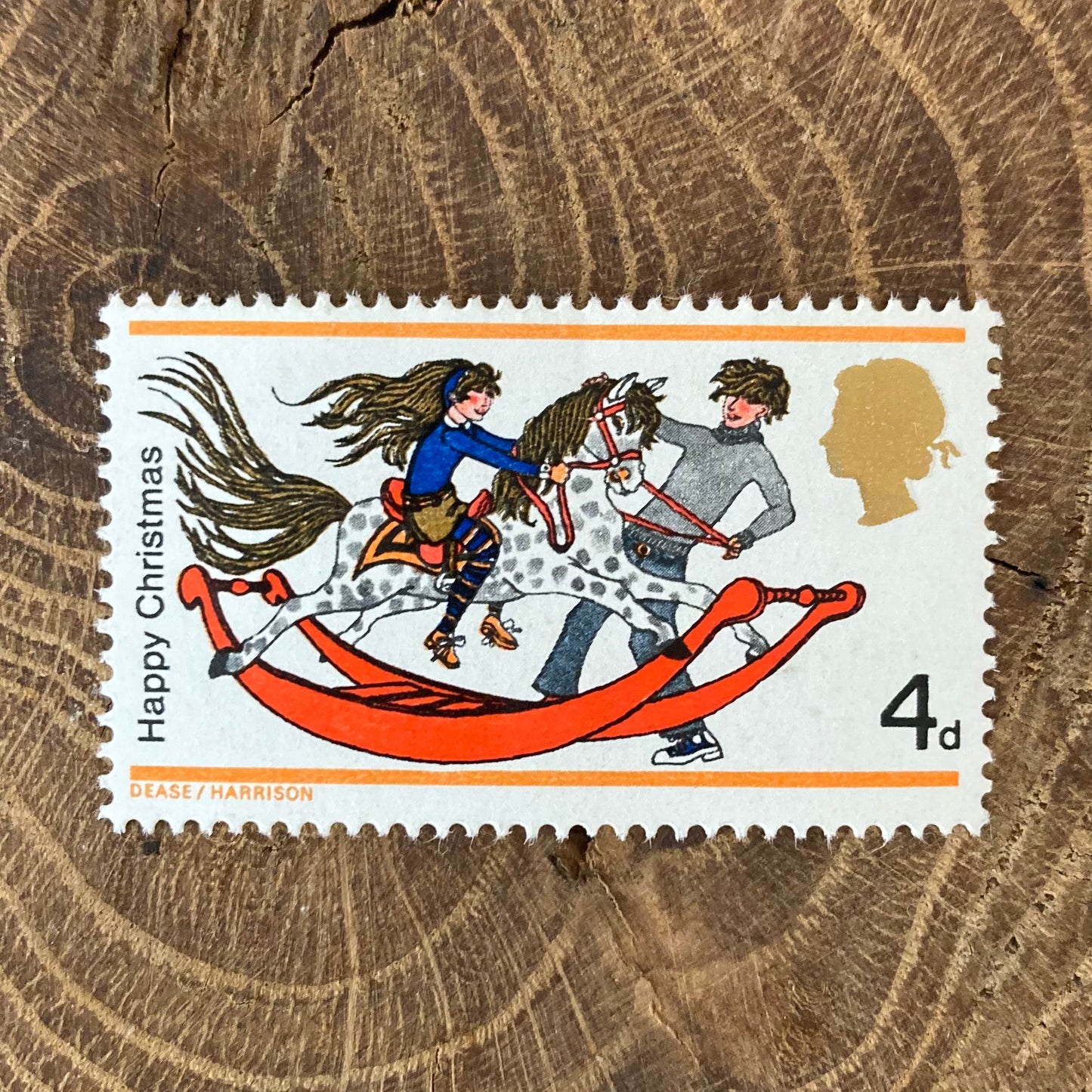 Christmas postage stamp bottles (1968, Set of 3)